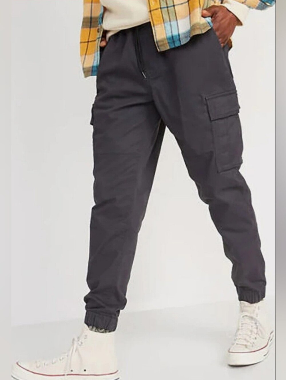 NWT Old Slate Grey Mens Built-In Flex Modern Jogger Cargo Pants Sz Small